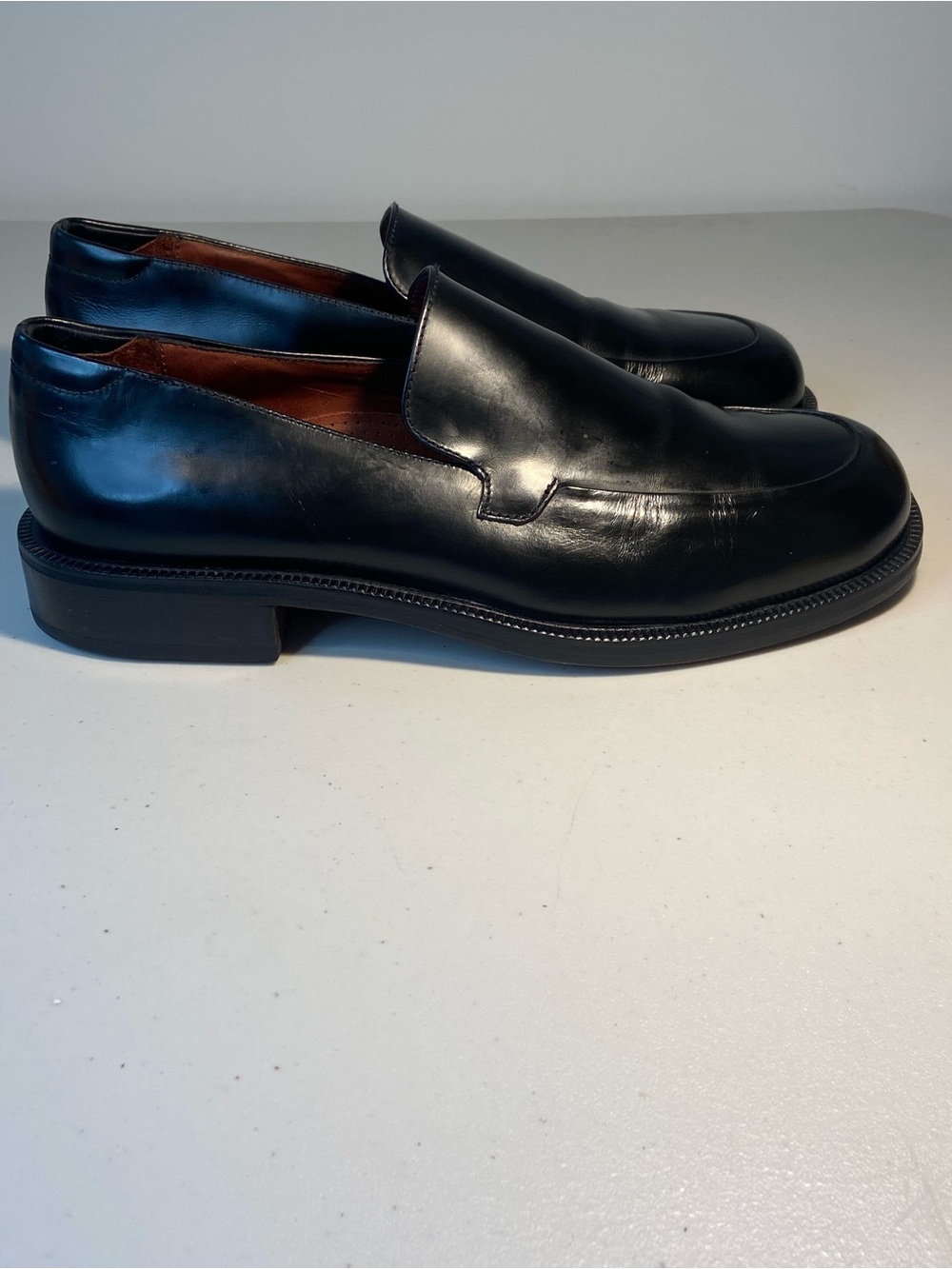 Cole Haan Classic Black Leather Slip-On Loafers - Men SZ 9.5